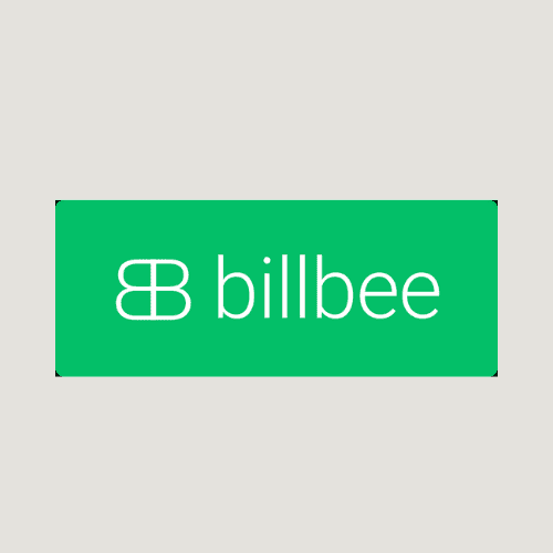 Billbee Logo, auf graue Hintergrund